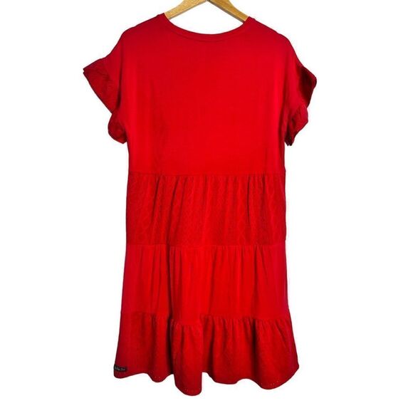 Matilda Jane Bellewood red tired mini Dress, Size SMALL - Picture 5 of 6